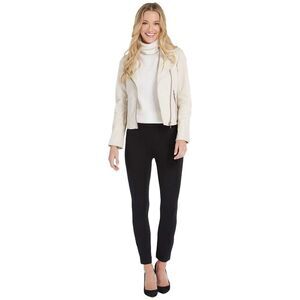 SPANX The Perfect Pant Petite Small PS‎ Black Ankle Backseam Skinny Ponte $128